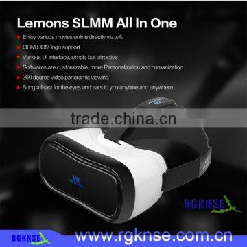 2016 New Arival All in One Virual Reality Glasses VR 3D Headset for Video and Games