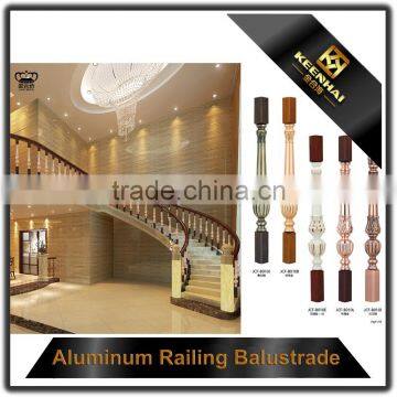 Luxury Design Decorative Powder Coated Aluminum Indoor Stair Railing photo-4