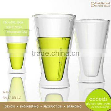 Handmade High Quality Borosilicate Ice Beer Glasses For Sale photo-6