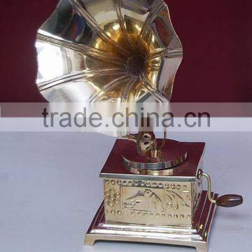 Brass small Gramophone trophy, miniature gifts, small gramophone, miniature gramophone, antique gramophone, miniature gifts