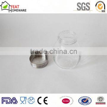 High Quality Glass Food Storage Jar Pot With Metal Cap photo-3