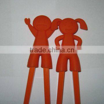 2013 colorful new design hot sale couple cute silicone chopsticks doll