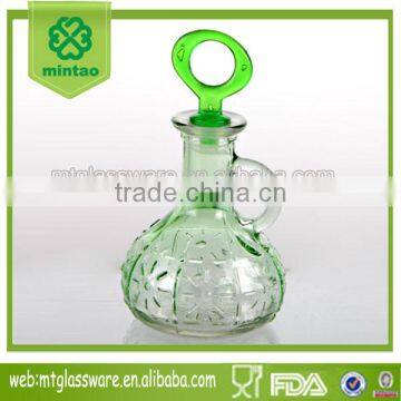 2016newest roiginality madelling green glass decanter set