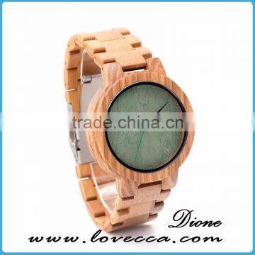 Latest hot imitation wood grain dial wood grain strap quartz watch