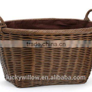 Oval Rattan/wicker Storage Basket Type/ Laundry Basket photo-3