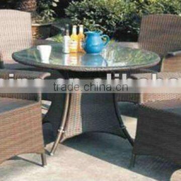 round table and chair set rattan dining set wicker