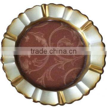 New Style Gold Charger Plate Plastic