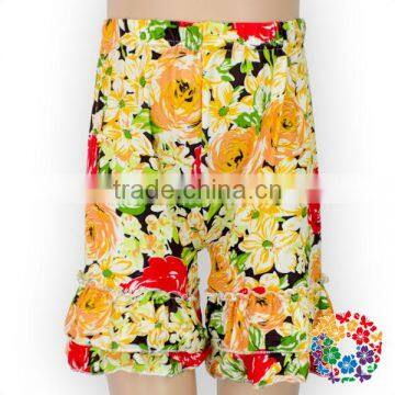 Wholesale Children's Boutique Clothing Blue Soft Summer Baby Girls Ruffle Shorts photo-6