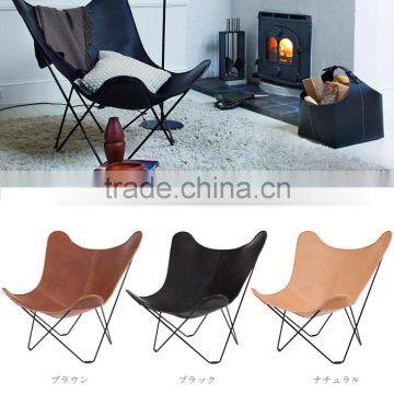 Royal Manufacturer Black Unfinished Butterfly Chair Frames With Real Leather photo-6