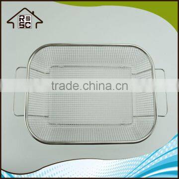 NBRSC Reliable Company Stainless Steel Mesh Roasting Frying Pan Grill Basket photo-2