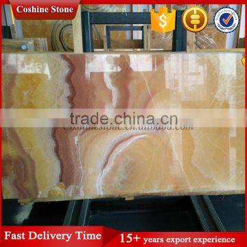 China polished yellow honey onyx marble slabs