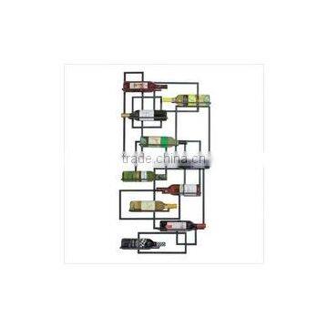 Wall Mount Wine Rack Holder Storage Holds 9 Bottles photo-3