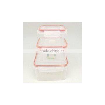 3PCS Clear Plastic Airtight And Water Proof Food Container Set