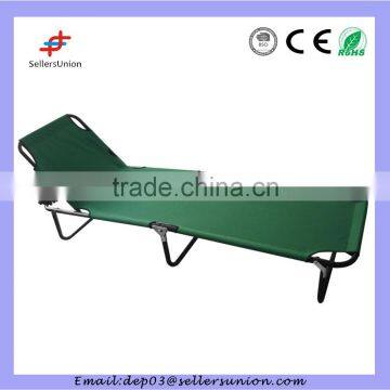 Factory Pirce Green Long Camp Bed