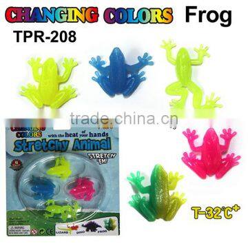 Novelty Soft Plastic Rubber Changing Colors Frog Toys