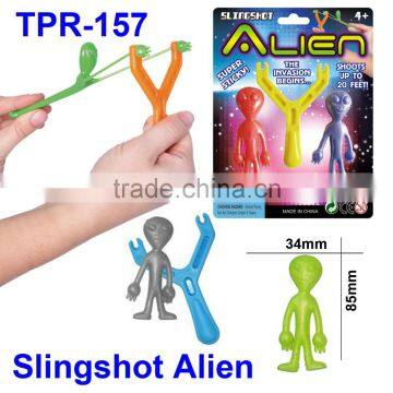 New Colorful Plastic Slingshot Alien Toys