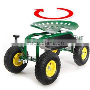 Rolling Garden Work Seat (Steerable With Pad) photo-4