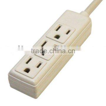 UL-Listed 3 outlet power strip/extension outlet