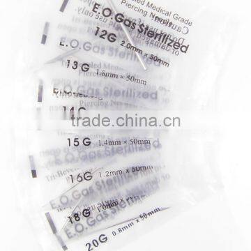 Surgical Steel Piercing Needles 12,14,16,18,20G For Navel Nose/Lip/Ears photo-2