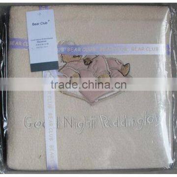 Coral Velour Embroidered Blanket photo-4