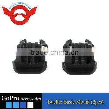 2016 New Wholesale GoPros Buckle Basic Mount (2pcs) for gopros heros 4 3 3+ GP06