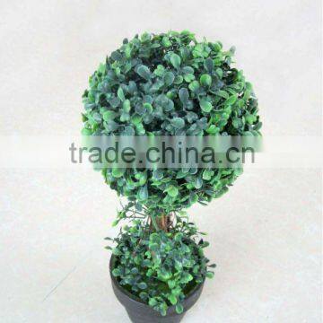 Artificial boxwood topiary tree