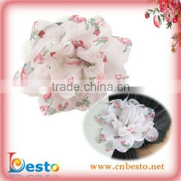 CF0250 Vintage fashion chiffon flower hair accessories for women