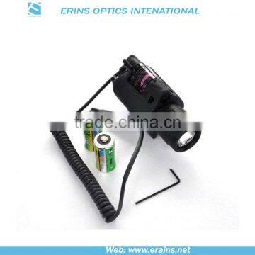 Lightweighted Plastic Housing Green Laser Sight and 200 Lumens CREE Q5 LED Flashlight Combo photo-5