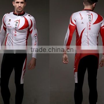 men custom design sublimation print long sleeve bike jersey