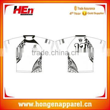 Hongen apparel Accept Oem Service Striped Rugby League Custom Rugby Jersey Design