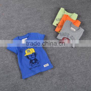 Wholesale 2-6 Years Old Baby t Shirt Little Monkey Printing Casual Tee Shirts photo-2