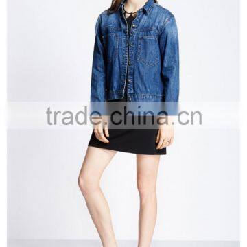 New Arrival Outdoor Winter Bulk Wholesale Loose Jean Jacket Wholesale photo-3
