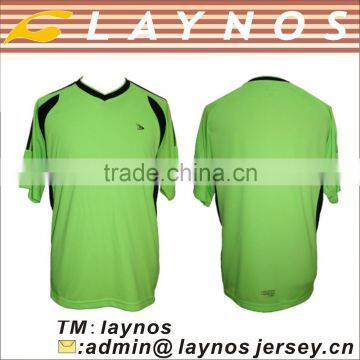 hot sale fashionable black green soccer jersey