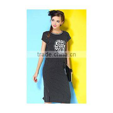 Stripe Fitted Ladies Suit Design Dress Women Wear photo-3