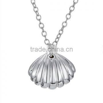 lovely design shell pendant necklace quality shell metal pendant chain necklace jewelry for love