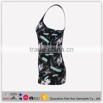 Custom Hot Sales Black Latest Design Girls Tank Top Breathable Yoga Wear Colorful Running Singlet For Ladies Summer photo-4
