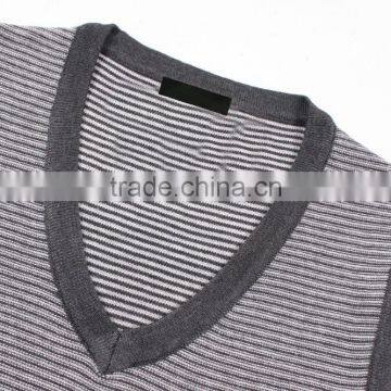 Dark-grey Fashion Sweater Vest For Men Cheap photo-2