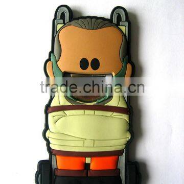 3D lovely pvc cartoon figurine bottle opener