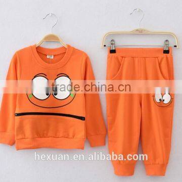 Sports Autumn Long Sleeve Fashion Boy's Children Clothing Set For Sale photo-3