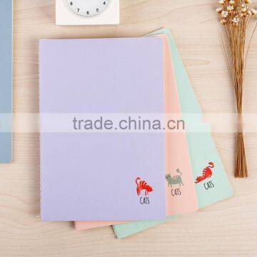 A6 Cheap Student Exercise Notebook Custom Logo 4color Printing Student Notebook Stitching Book Printing photo-3