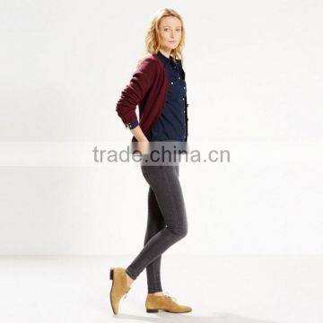 2015 New Arrival High Quality Comfortable Cotton Woman Jean photo-3