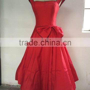 Women's Classic Vintage 1950's Rockabilly Style Swing Party Dress Pinup Vintage Style Swing Rockabilly Dress photo-3