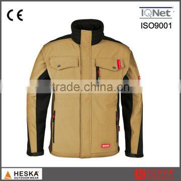 Outdoor gear 3 layer work softshell jacket man coaches jacket