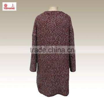 Basic Sweater 43%Acrylic 33%Viscose 24%Cotton Lady Fashion Winter Sweater photo-2