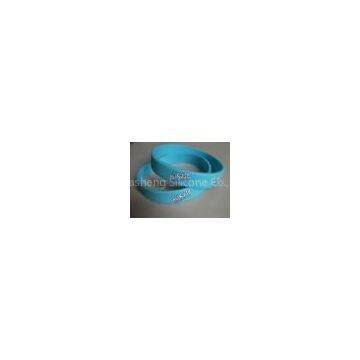 Custom made jelly Embossed rubber silicone gift bracelets wristband for promotional