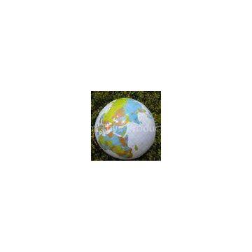 Personalized Pvc Inflatable Globe Beach Balls With Earth Map For Outdoor Activities