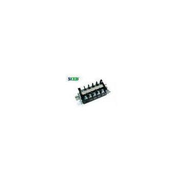 Pitch 14.00mm Rail Mounted Barrier Terminal Block for PCB , Power Supply 600V 40A