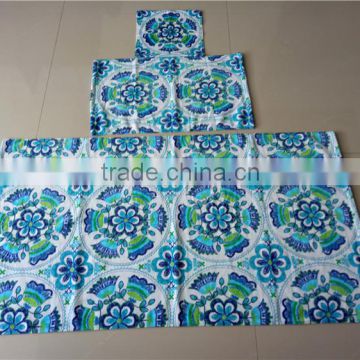 Factory directly supply 100 cotton velour custom print 3D pattern bath towel set as gift