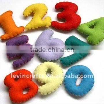 wool felt number colourful toys