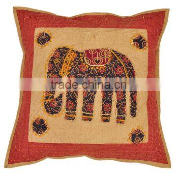 Rajasthani Elephant Design Embroidered Cushion Covers photo-2